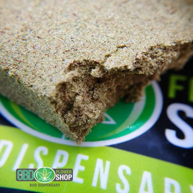 BH blonde pressed CBD tea pollen