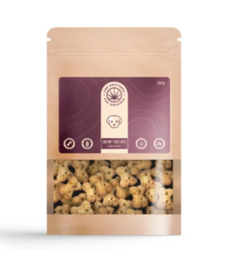CBD for pets - CBD Brothers Dog Hemp Biscuit Treats in bag