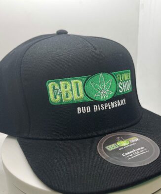 The CBD Flower Shop branded black cap