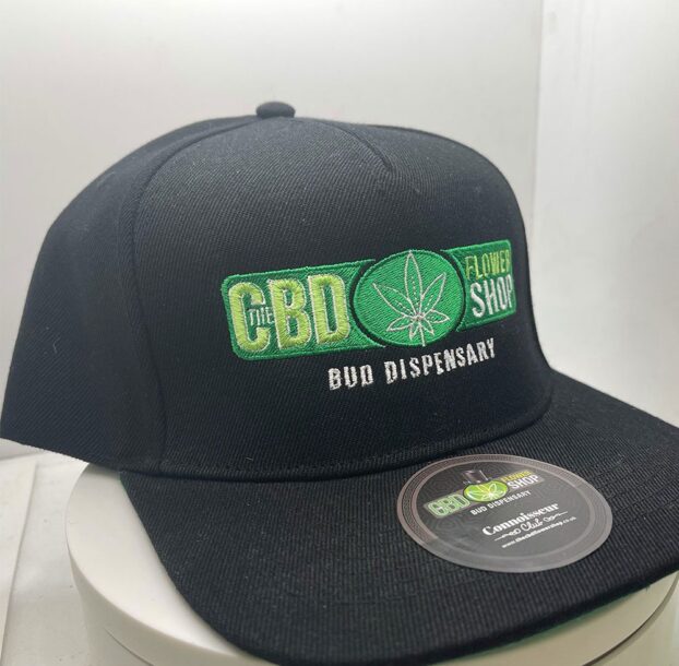 The CBD Flower Shop branded black cap