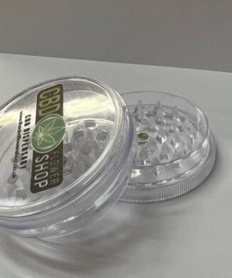 The CBD Flower Shop branded Plastic CBD Tea Grinder