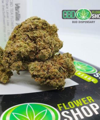 The CBD Flower Shop Vanilla Kush CBD Hemp Tea Whole Flower