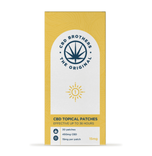 CBD Brothers CBD Topical Patches 15mg packaging box