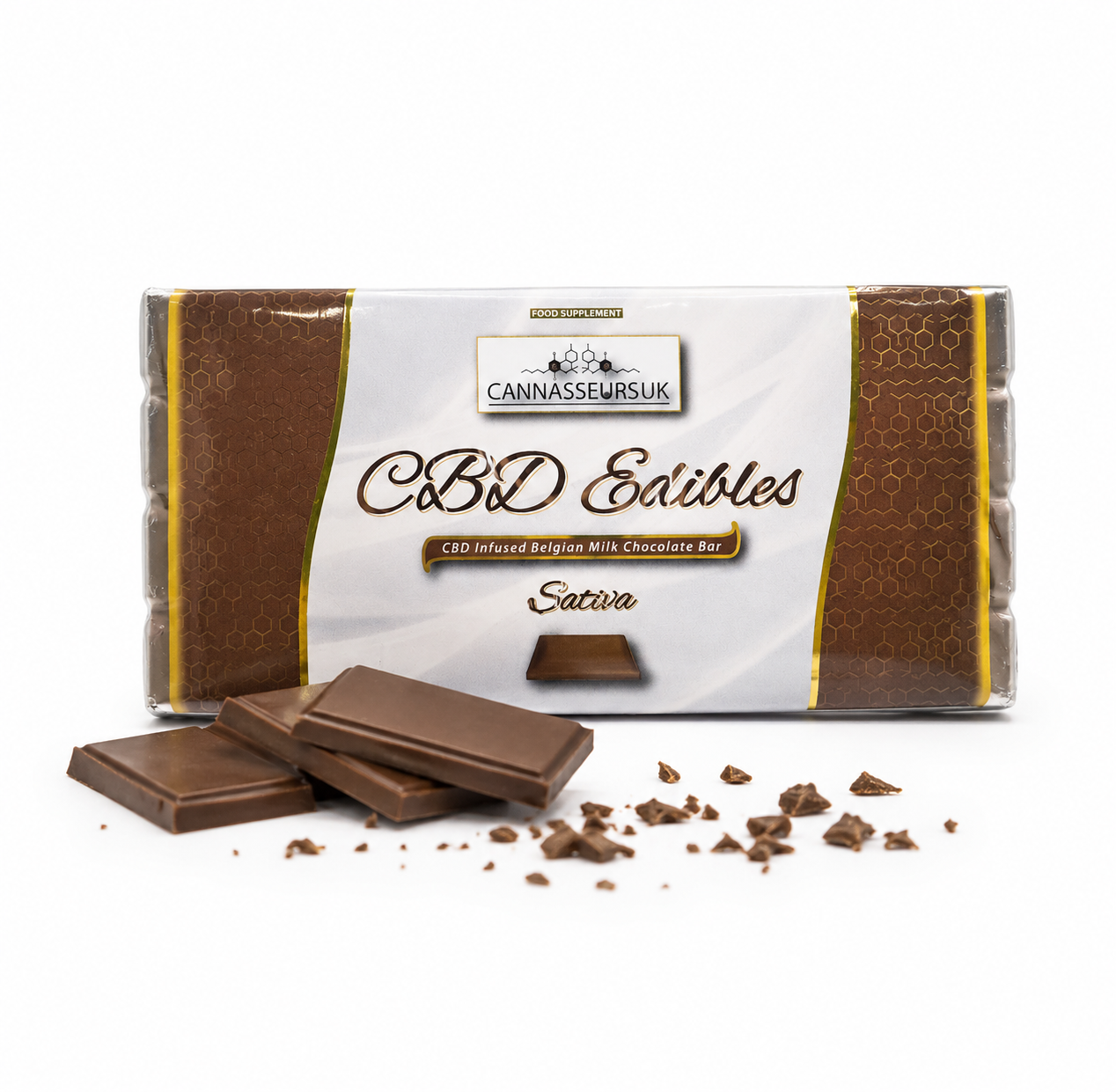 Belgian CBD Milk Chocolate Bar 100g - Sativa