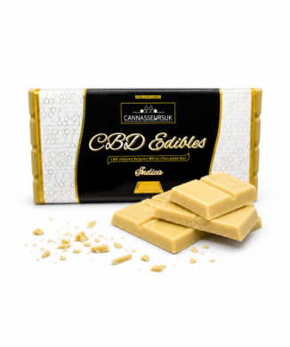 Belgian CBD White Chocolate Bar 100g - Indica