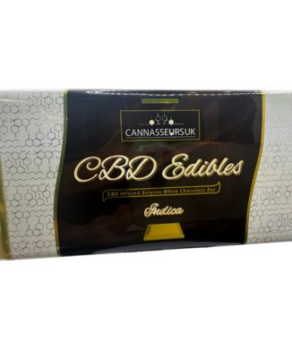 Belgian CBD White Chocolate Bar 100g – Indica