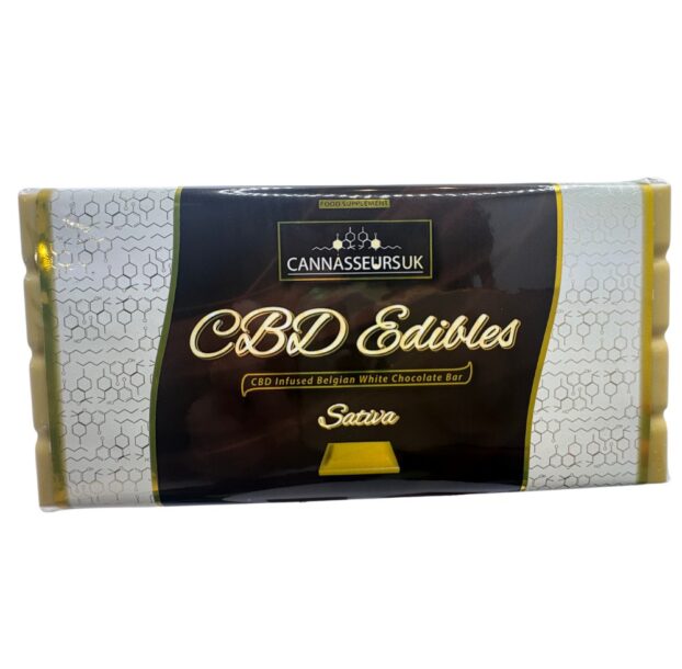Belgian CBD White Chocolate Bar 100g – Sativa