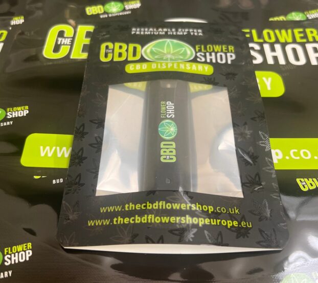 CBD Disposable Vape in packaging