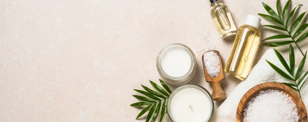 Flatlay of diffrent CBD products