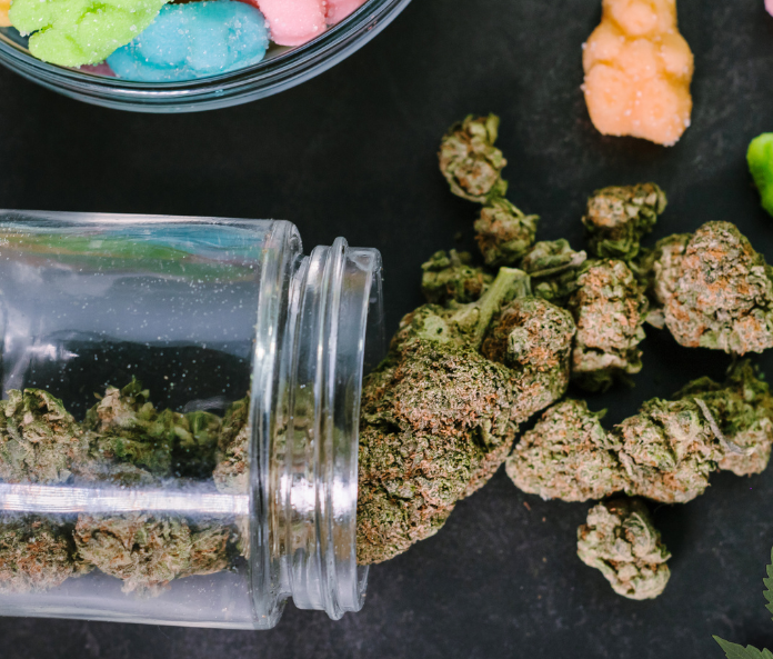 CBD Tea Flower and CBD Gummies