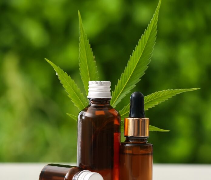 CBD oil bottles