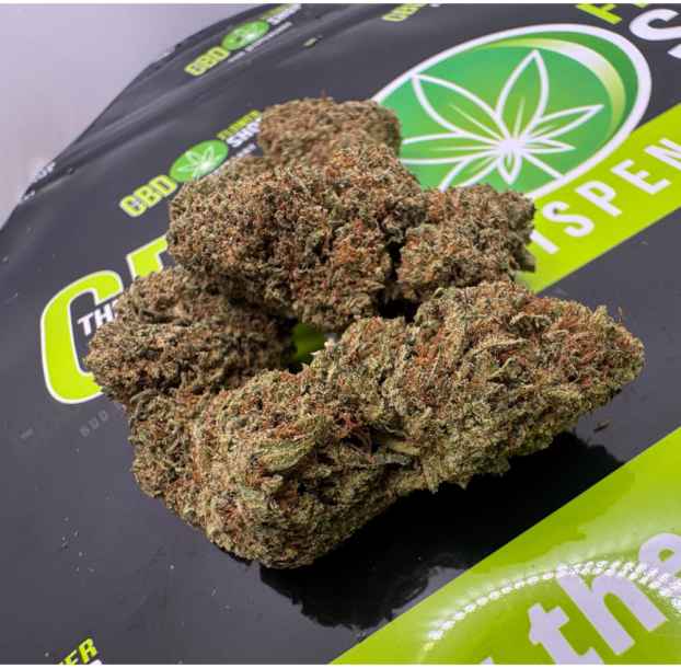 Peaches and Cream CBD Tea Flower - Image 3