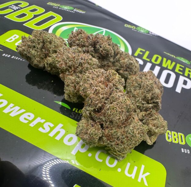 Pink Bubba strain cbd flower buds
