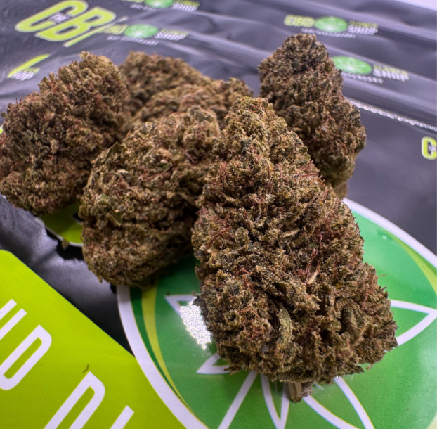 Macro photo of Key Lime Pie CBD
