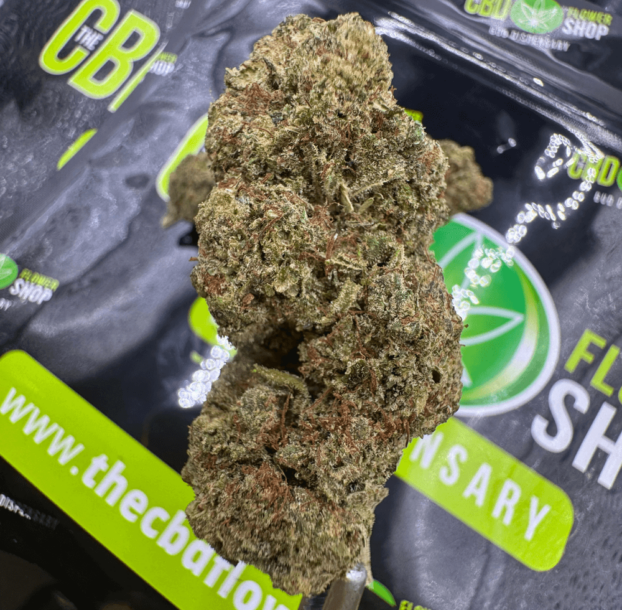 Close-up of Sour Diesel CBD flower
