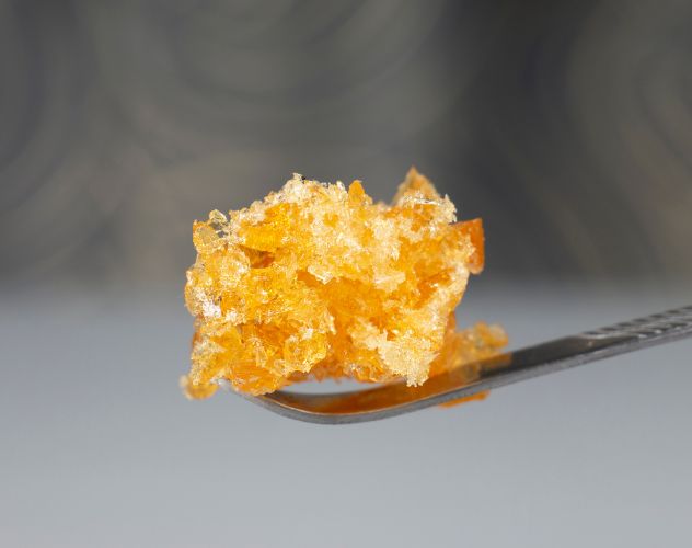 cbd wax on a spatula