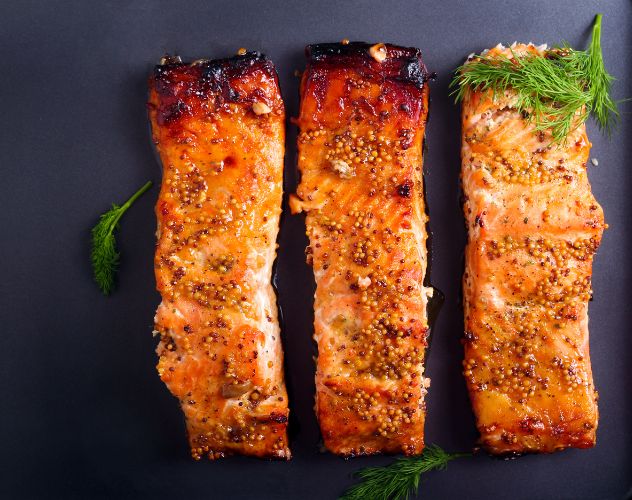 honey glazed salmon