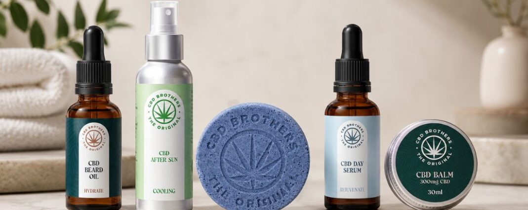 CBD brothers skincare range available at the CBD Flower Shop