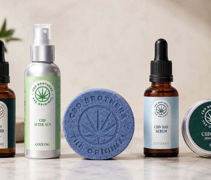 CBD brothers skincare range available at the CBD Flower Shop