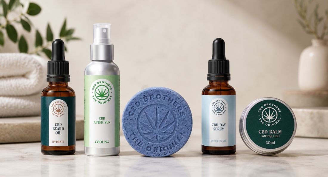 CBD brothers skincare range available at the CBD Flower Shop