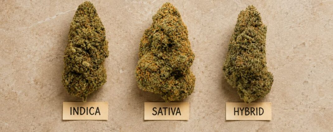 indica vs sativa vs hybrid cbd flower buds