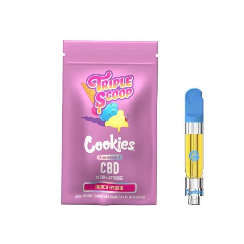 Cookies CBD 1ml Cartridge – Triple Scoop