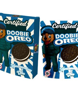 DOOBIE Oreo premium CBD chocolates with a creamy cookies and cream centre, coated in rich milk chocolate and infused with premium CBD extract.