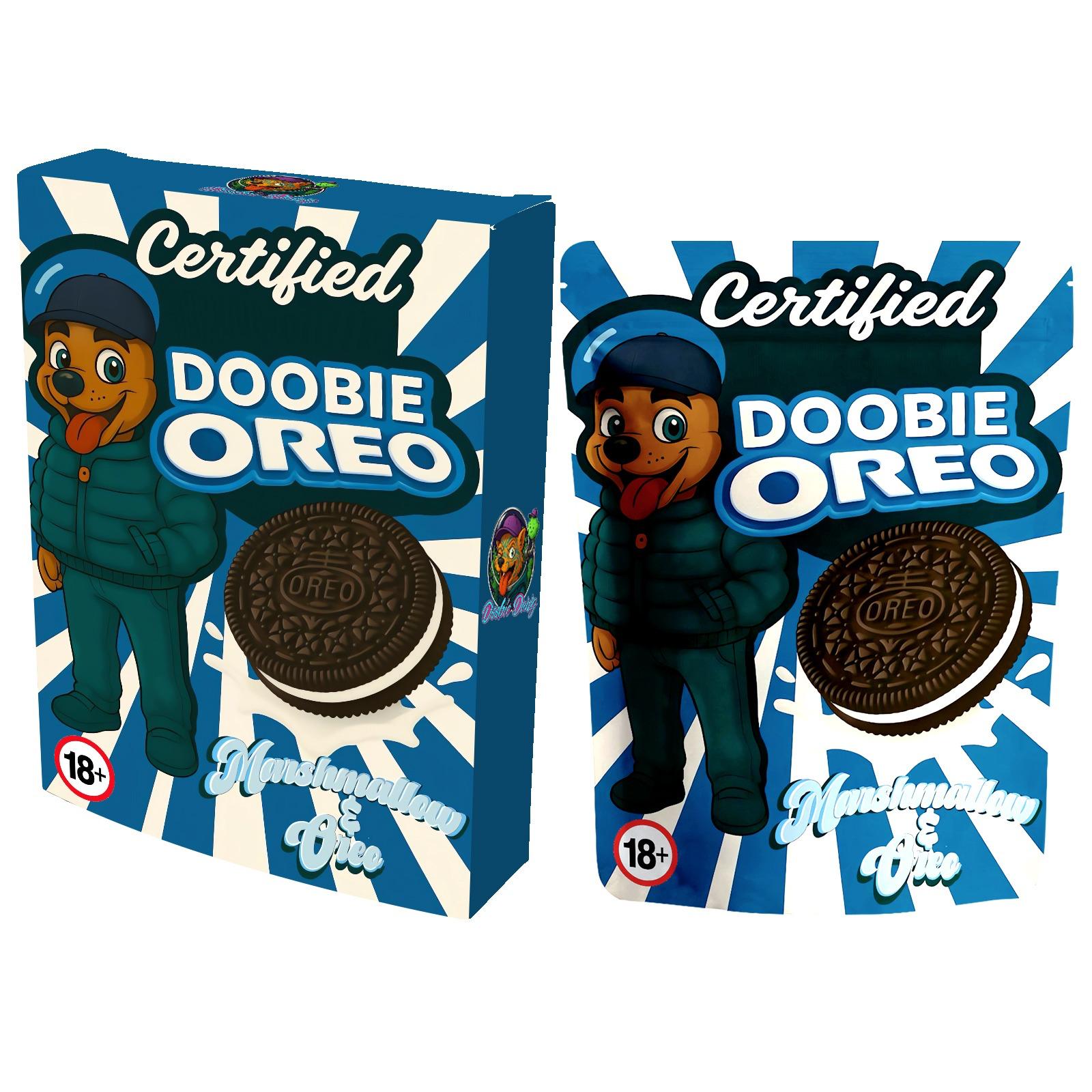 DOOBIE Oreo premium CBD chocolates with a creamy cookies and cream centre, coated in rich milk chocolate and infused with premium CBD extract.