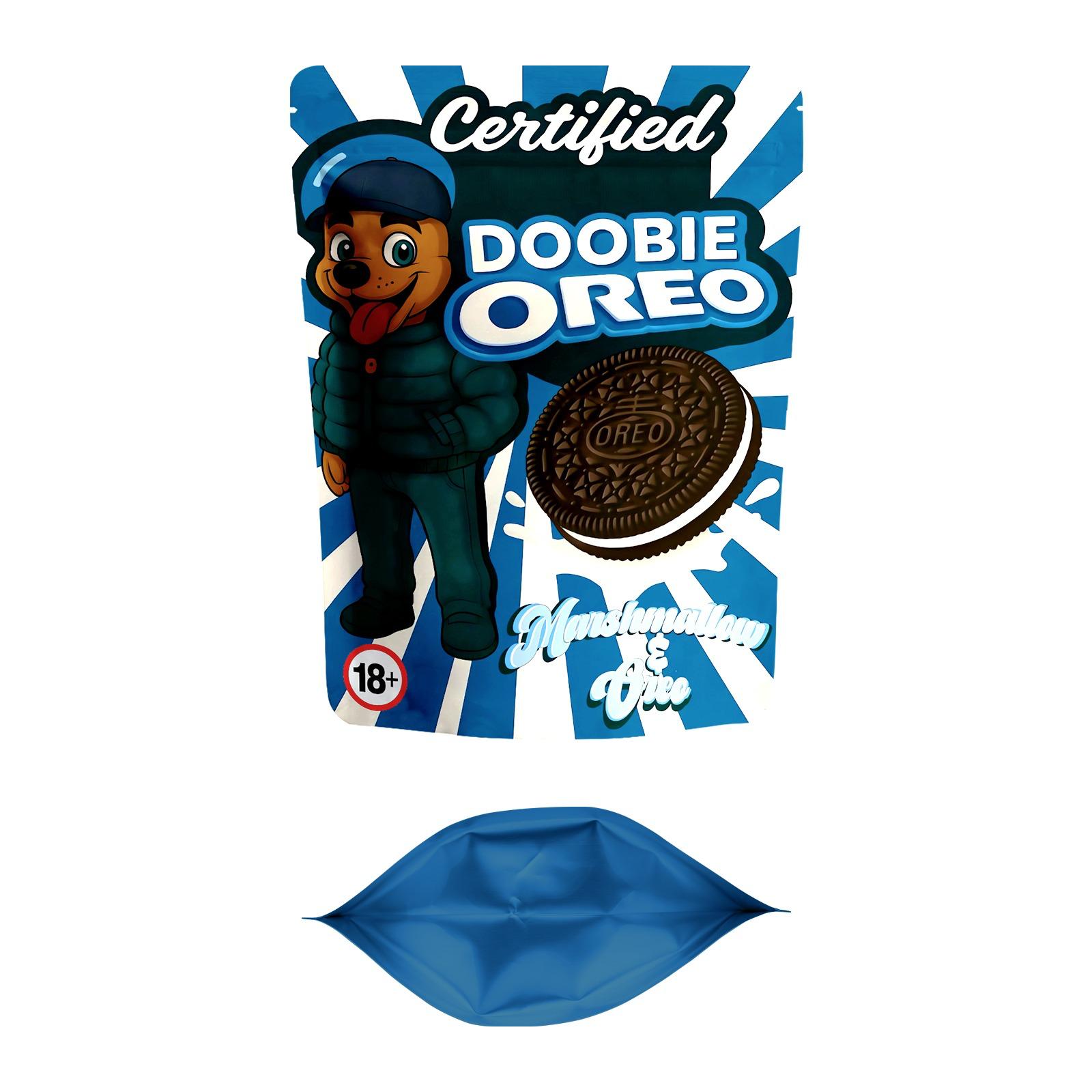 DOOBIE Oreo premium CBD chocolates with a creamy cookies and cream centre, coated in rich milk chocolate and infused with premium CBD extract.