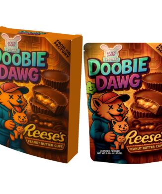 DOOBIE Peanut Butter Cups 200mg CBD chocolate bites featuring smooth milk chocolate and a rich creamy peanut butter centre for a classic premium chocolate experience.
