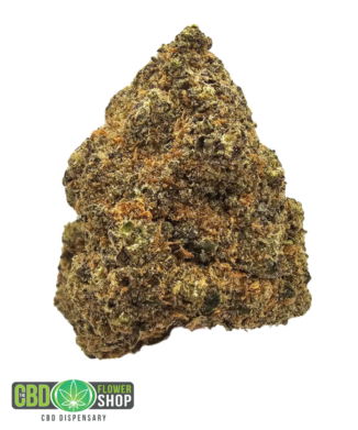 Platinum Gas Limited Edition indoor CBD tea flower with dense green flowers and heavy frosted trichome coverage from The CBD Flower Shop.
