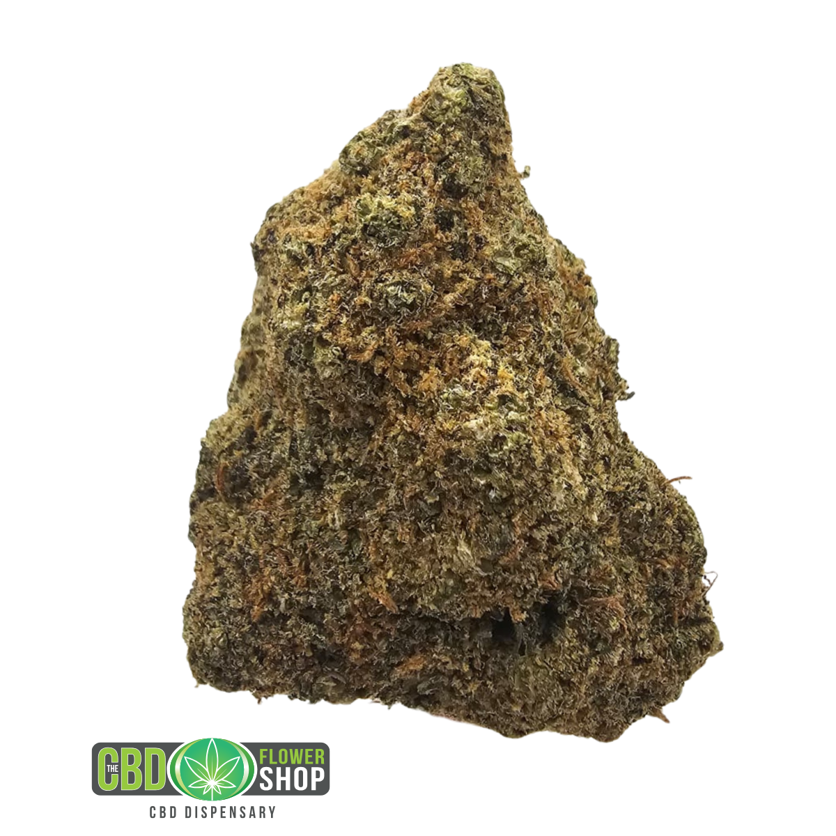 Goji Cookies Limited Edition indoor CBD tea flower featuring dense frosted green flowers with orange pistils and prominent trichome coverage from The CBD Flower Shop.